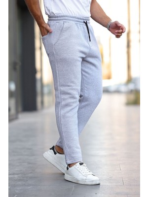 Comstar Erkek Beli Lastikli 3 Iplik Düz Paça Gri Eşofman Altı