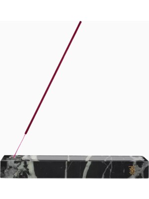 Montroi Nero Mermer Tütsü Tutucu Siyah El Yapımı Şık Tasarım