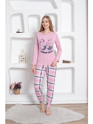 Asel Ekose Desen Pamuklu Pijama Takımı