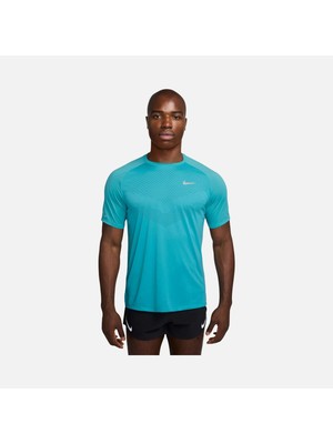 Nike Dri-Fit Adv Stride Running Short-Sleeve Mavi Spor Koşu T-Shirt - HV5203-345