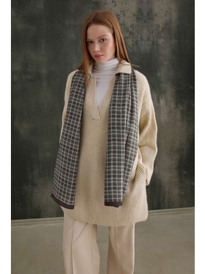 HE-QA Uzun Polo Yaka Kazak Kemik