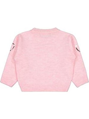 Civil Girls Pullu Kalp Nakışlı 2-5 Yaş Kazak - Pembe 4-5 Yaş