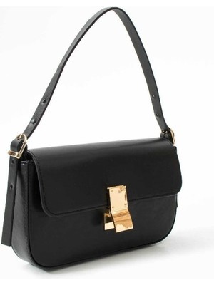 Zynp Gold Mıknatıslı Suni Deri El Çantası