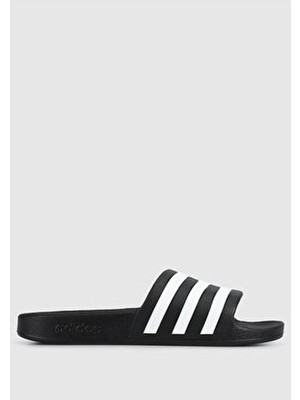 adidas F35556 Adılette Aqua Kadın Terlik Siyah Beyaz Suni Deri ile Konforlu Tasarım