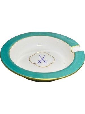 TT Meissen Damgalı Almanya Porselen Kül Tablası 9,5 cm Çapında.