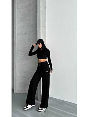 Void Üç Iplik Şardonlu Siyah Eşofman