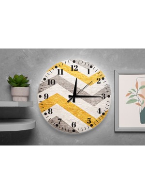 M&H Quality Modern Desenli Duvar Saati – Sessiz Akar Mekanizma, Şık Dekoratif Tasarım