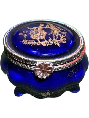 TT Fransız Limoges Porselen Mini Kapaklı Bonboniyer 5 cm Çapında