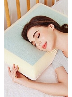 Ankaflex Visco Yastık 59 x 39 cm Pamuk Polyester Dış Materyal ile Ortopedik Konfor