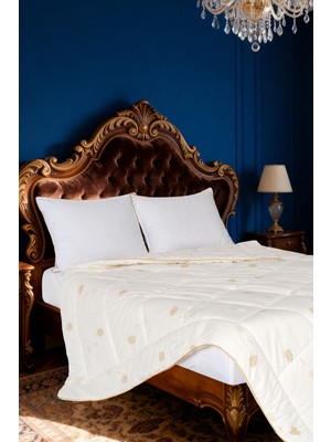 Varol Pure Woll Tek Kişilik Yün Yorgan (155X215 Cm) – %100 Pamuk Kılıf | Bez Çantalı