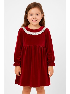 Simli Kırmızı Elbise