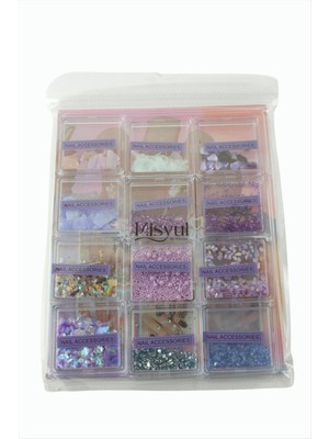 Ahes Shopping 12'li Lüks Süsleme Taşı