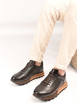 Bestello Bağcıklı Eva Taban Hakiki Deri Sneaker 172-64176 Erkek Ayakkabı