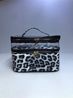 Mondalep Maykis Şeffaf Katlı Makyaj Çantası