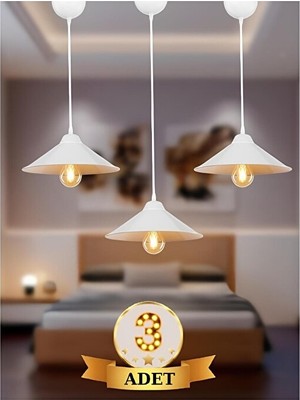 Duru Homelight  Ufo Maya Sarkıt Avize  Beyaz 3 Adet