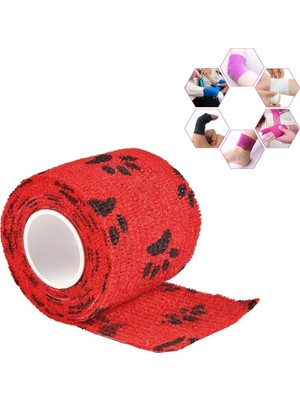 Boldy Pati Figürlü Koban Bandajı - Patili Kendinden Yapışkanlı Bandaj - Paw Coban Bandajı - Elastik Sargı Bandajı - Koban Bandajı 5cmx4.5 M.