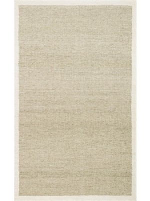 Akbel Halı Lhasa Lhs 01 Mınt Krem - El Dokuma Yün Jüt Örme Naturel Düz Halı