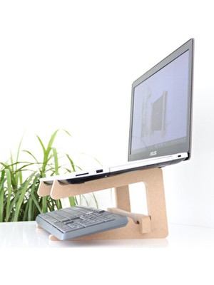 Hanwood Laptop Standı – 13” – 14” Boyutlarındaki Laptoplar ile Uyumlu – Notebook Standı - Ahşap - Wls4