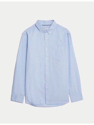 Marks & Spencer Regular Fit Uzun Kollu Oxford Gömlek