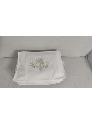 Krgz Ticaret 4’lu Antrasit Çizgili Baza Altı Çekyat Hurç 60×40×22 cm