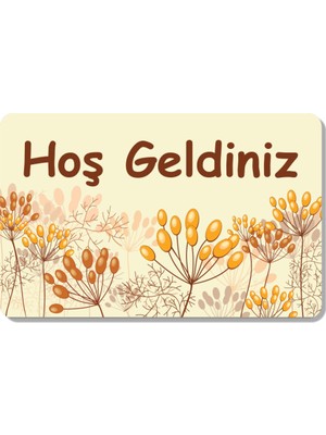 M&H Quality Dijital Baskılı Hoş Geldiniz Yazılır Desenli Dekoratif Dış Kapı Önü ve Iç Mekan Paspası Yıkanabilir