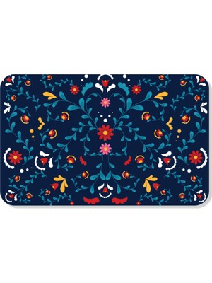 M&H Quality Dijital Baskılı Desenli Dekoratif Dış Kapı Önü ve Iç Mekan Paspası Yıkanabilir Kaymaz Taban