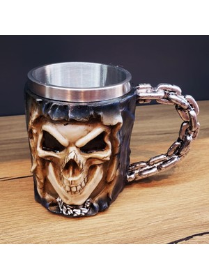 Kut Fly 3D Tasarımlı Kurukafa Kupa Bardak