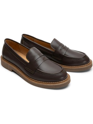 Emienza Vega(Mınos)Vegan Deri Bant Detaylı Bayan Loafer