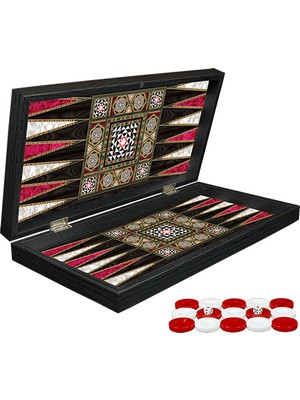 Kut Fly Klasik Sedef Işlemeli Tavla Model 1