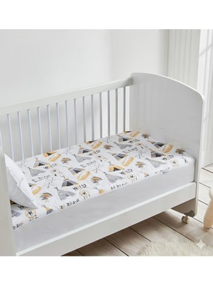 Renkli Düşler Atölyesi Bebek ve Çocuk Yatak Koruyucu Alez Su Sıvı Geçirmez, Full Kenar Lastikli Fitted, %100 Pamuk Kapitone Yumuşak Nefes Alabilir Yatak Koruma Örtüsü