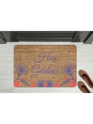 M&H Quality Home Hoşgeldiniz Dekoratif Çok Amaçlı Iç ve Dış Kapı Paspası