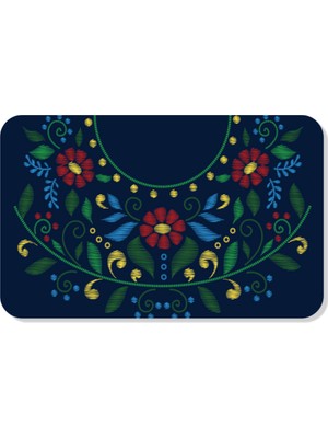 M&H Quality Dijital Baskılı Desenli Dekoratif Dış Kapı Önü ve Iç Mekan Paspası Yıkanabilir Kaymaz Taban