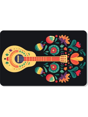 M&H Quality Dijital Baskılı Hoş Geldiniz Yazılır Desenli Dekoratif Dış Kapı Önü ve Iç Mekan Paspası Yıkanabilir