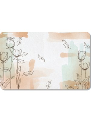 M&H Quality Dijital Baskılı Hoş Geldiniz Yazılır Desenli Dekoratif Dış Kapı Önü ve Iç Mekan Paspası Yıkanabilir