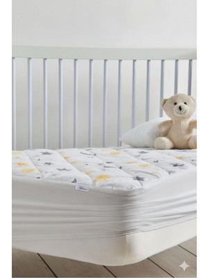 Renkli Düşler Atölyesi Bebek ve Çocuk Yatak Koruyucu Alez Su Sıvı Geçirmez, Full Kenar Lastikli Fitted, %100 Pamuk Kapitone Yumuşak Nefes Alabilir Yatak Koruma Örtüsü