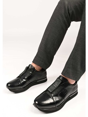 Bestello Bağcıksız Lastikli Eva Taban Hakiki Deri Sneaker 172-64300 Erkek Ayakkabı