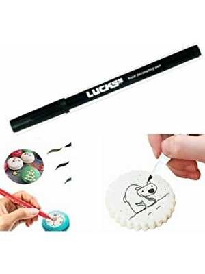  siyah renk gıda kalemi-yenilebilir yazı yazma kalemi