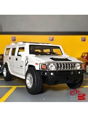 Kinsmart Hummer H2 1/36 Ölçek Çek Bırak Metal Diecast Model Araba Oyuncak Gerçekçi Detaylar
