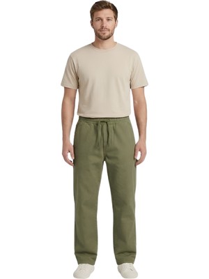 Enfield&Co Erkek Kanvas Pantolon Enf3 Fıstık Yeşili