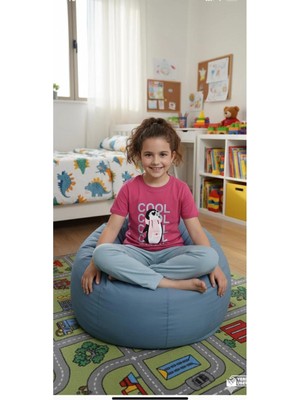 Ayans Pijama Penguen Baskılı Çocuk Pijama Takımı