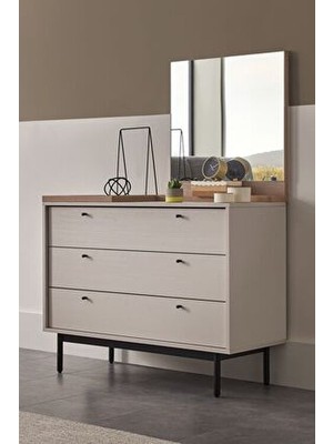 Enza Home Loreto Şifonyer - Kırık Beyaz