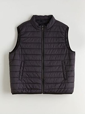 LC Waikiki Lcwaıkıkı Classic Büyük Beden Standart Kalıp Dik Yaka Erkek Şişme Yelek