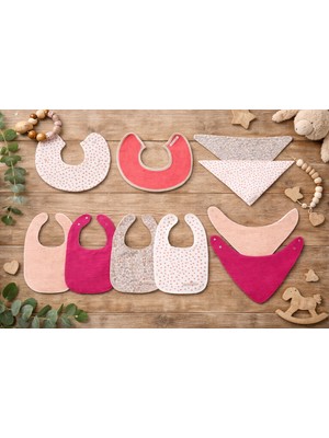 Enhitbaby %100 Pamuk - Sıvı Geçirmez Önlük 10'lu Premium Set