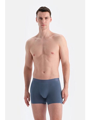 Dagi Indigo Düz Micro Modal Boxer