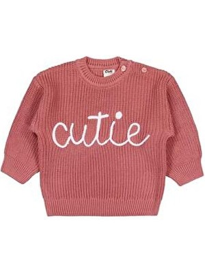 Civil Baby Cutie Işlemeli 6-18 Ay Kazak - Turuncu 18-24 Ay