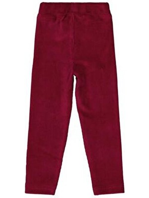 Civil Girls Civil Kız Çocuk Tayt 3-4 Yaş Bordo Renk Regular Kalıp ile Konforlu Kullanım