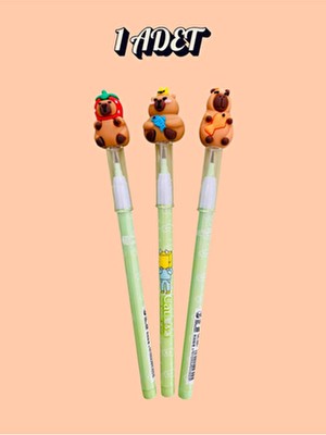 ÖZ OFİS Capybara Kapibara Başlıklı Yumurtlayan Kalem Tekli (T-1000)