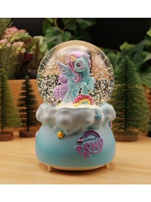 My Little Pony Unıcorn Işıklı ve Müzikli Mega Boy Kar Küresi - Mavi Renkli Hediye Seçeneği