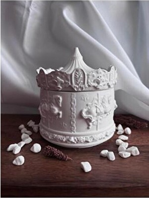 Atlı Karınca Taş Tozu Çok Amaçlı Kapaklı Dekoratif Organizer