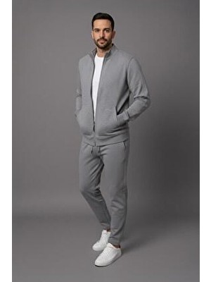 Sabri Özel Spor Eşofman Gri Melanj